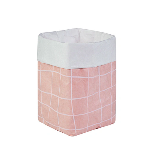  定制粉白色棕色杜邦纸花盆袋