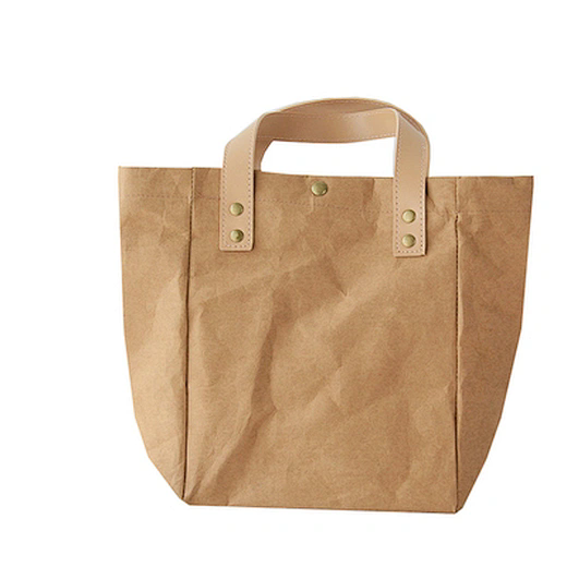  可水洗牛皮纸购物包